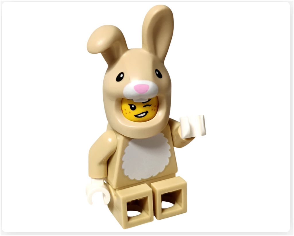 レゴ コレクタブル 71051「ミニフィギュア シリーズ28」ウサギのコスチューム ミニフィギュア 座りポーズ