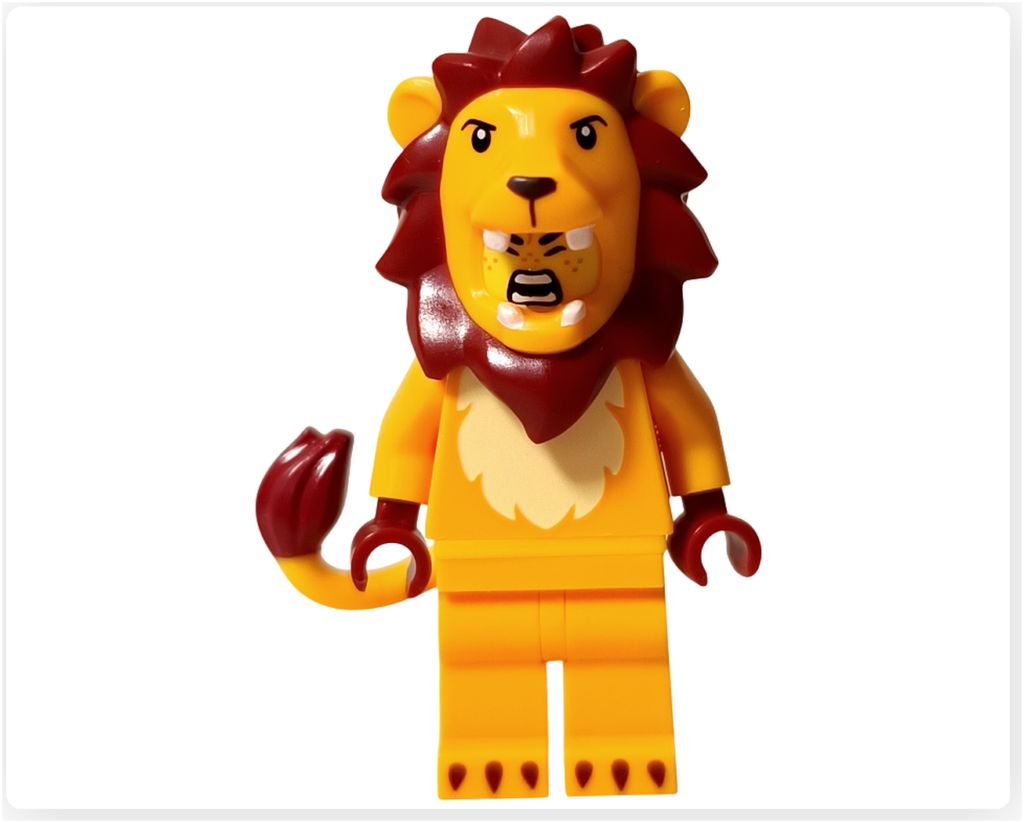 レゴ コレクタブル 71051「ミニフィギュア シリーズ28」ライオンのコスチューム ミニフィギュア 正面
