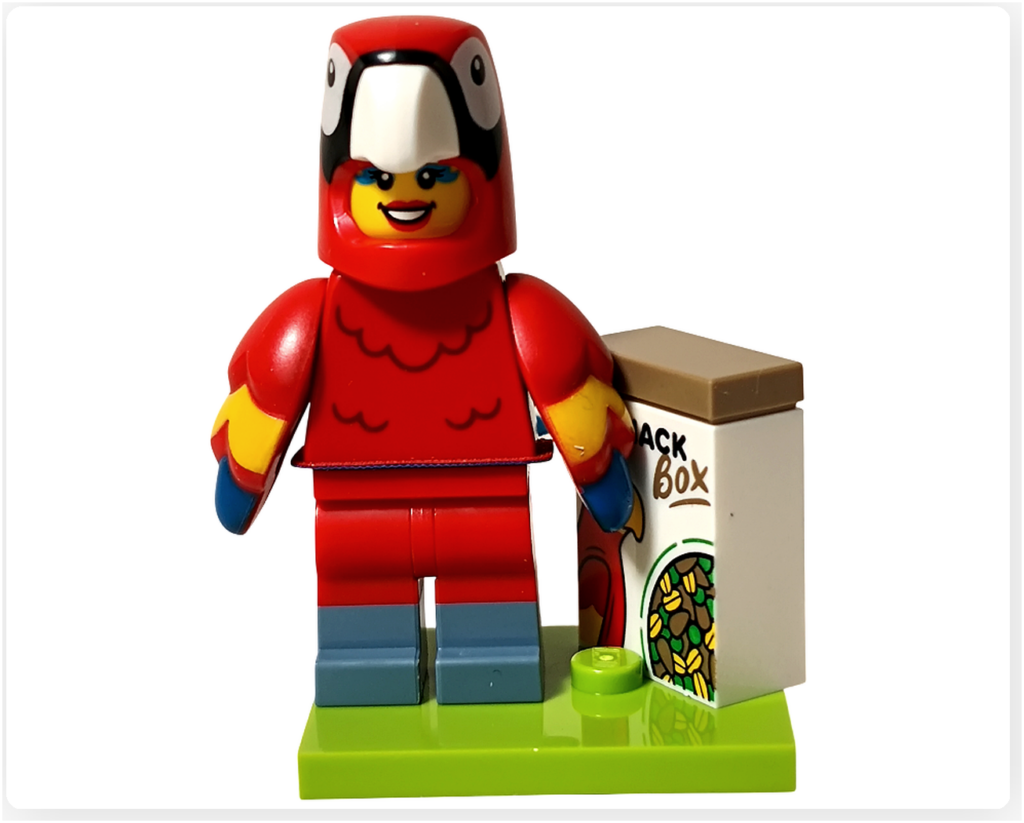 レゴ コレクタブル 71051「ミニフィギュア シリーズ28」オウムのコスチューム ミニフィギュア 完成