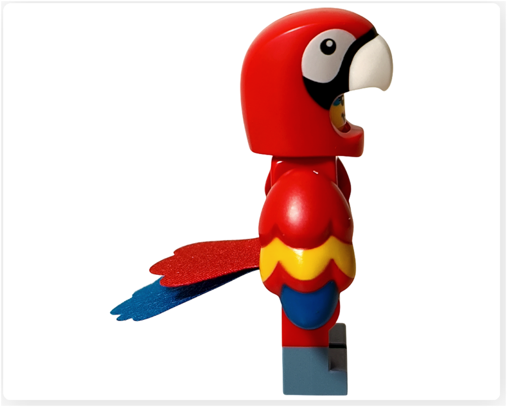 レゴ コレクタブル 71051「ミニフィギュア シリーズ28」オウムのコスチューム ミニフィギュア 右側面