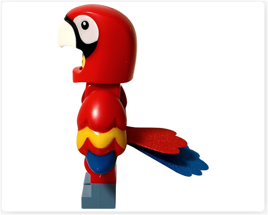 レゴ コレクタブル 71051「ミニフィギュア シリーズ28」オウムのコスチューム ミニフィギュア 左側面