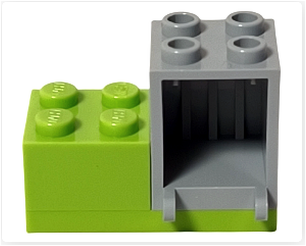 レゴ フレンズ 3930「アウトドアベーカリー」キッチンエリアのオーブン組立途中の状態