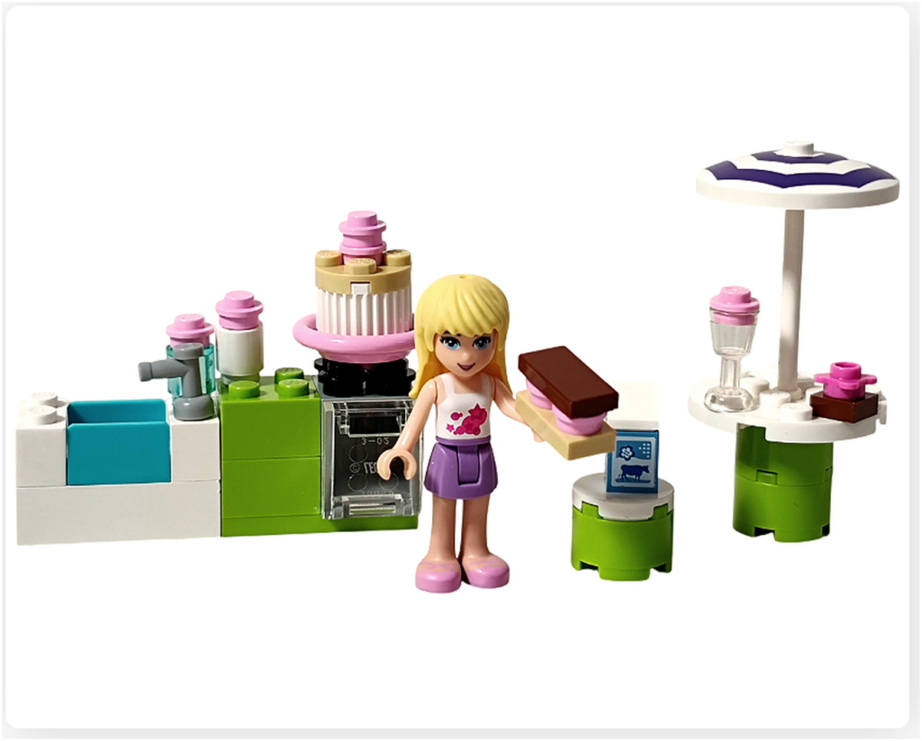 レゴ フレンズ 3930「アウトドアベーカリー」組立完成後の全体構成
