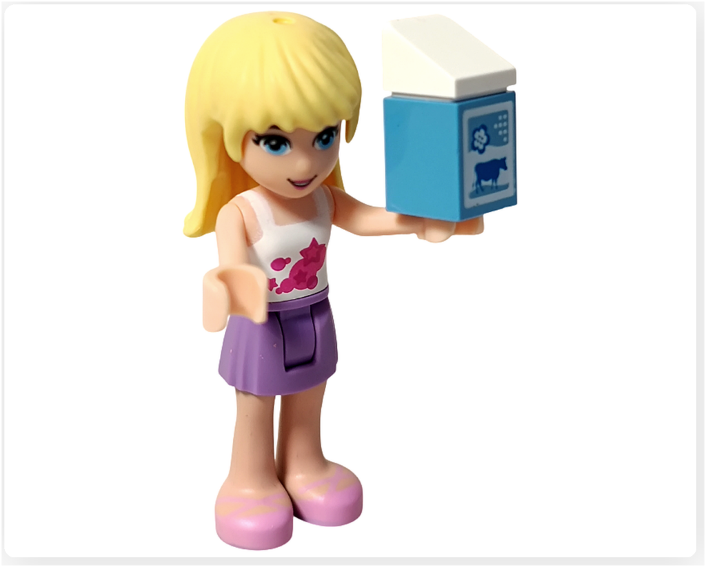 レゴ フレンズ 3930「アウトドアベーカリー」ステファニー ミニドール ミルク持ち