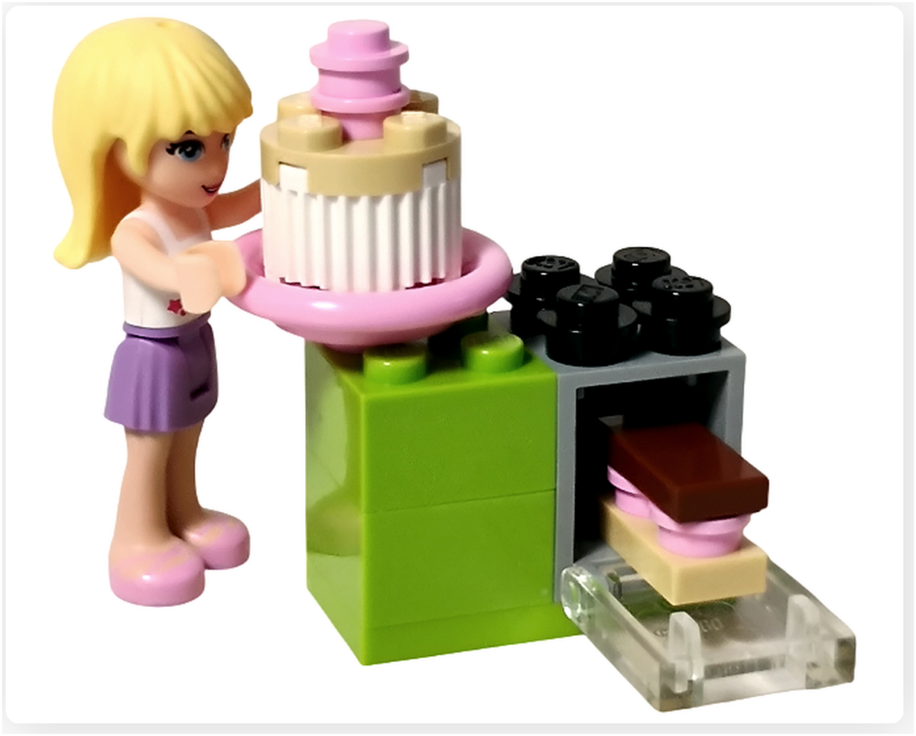 レゴ フレンズ 3930「アウトドアベーカリー」完成シーン:ベーカリー準備