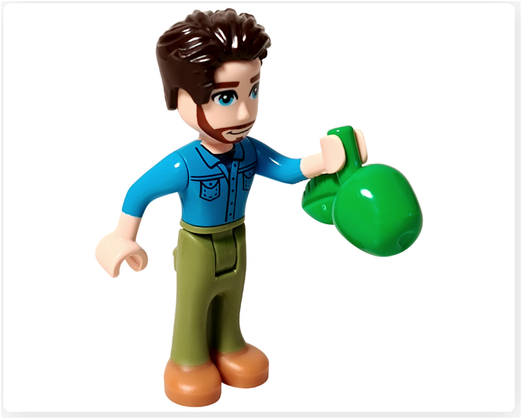 レゴ フレンズ 41724「ペイズリーのおうち」 ジョナサンのミニドール 片手にリンゴを持って立っている状態