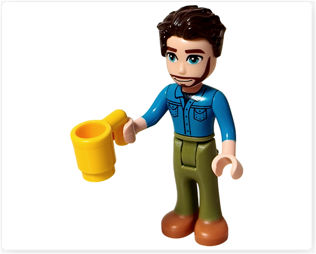 レゴ フレンズ 41724「ペイズリーのおうち」 ジョナサンのミニドール 片手にドリンクを持って立っている状態