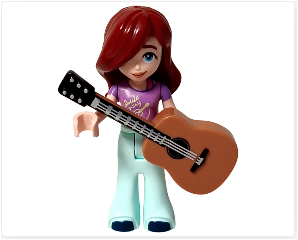 レゴ フレンズ 41724「ペイズリーのおうち」 ペイズリーのミニドール ギターを抱えて立っている状態