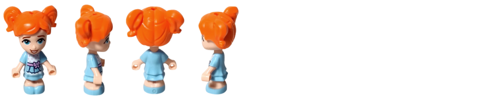 レゴ フレンズ 41724「ペイズリーのおうち」 エラのミニドール 正面・左右側面・背面を並べた全方向サムネイル