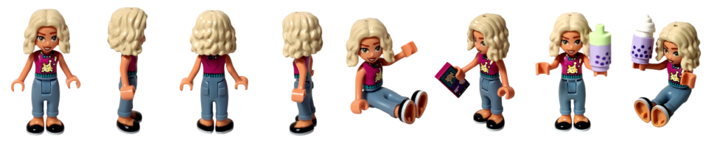 レゴ フレンズ 41733「タピオカティスタンド」 ミニドール ノヴァ サムネイル 全身と各ポーズ一覧