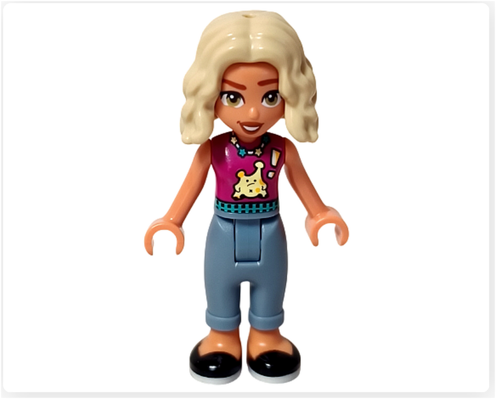 レゴ フレンズ 41733「タピオカティ スタンド」ノヴァ 正面向きで直立し両腕を下ろした状態