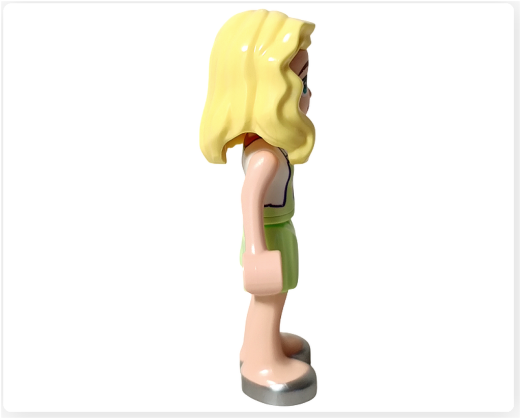 レゴ フレンズ 41733 「タピオカティ スタンド」 マチルダ 右側面向きで直立し、髪型と腕の位置が分かる