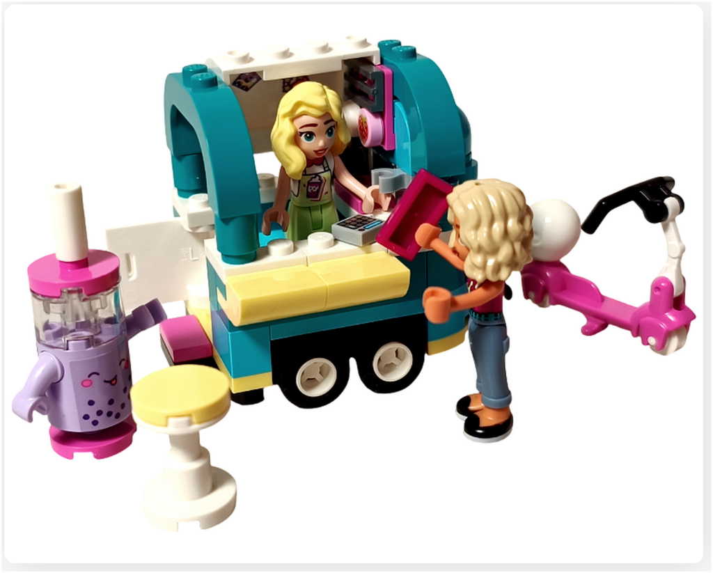 レゴ フレンズ 41733「タピオカティスタンド」 ノヴァが立ち寄り マチルダが迎える完成シーン