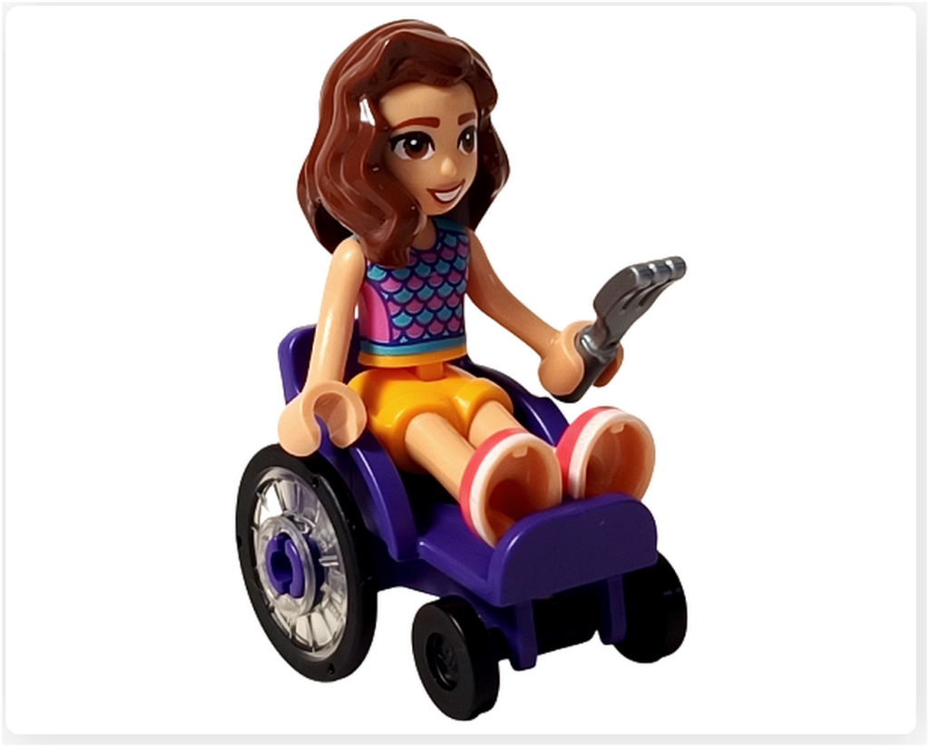 レゴ フレンズ 41753「パンケーキ屋」 ミニドール ルーナ 車椅子 全体写真