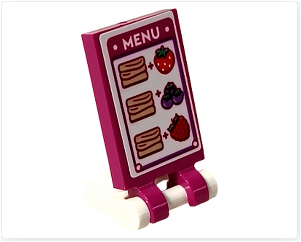 レゴ フレンズ 41753「パンケーキ屋」 メニュー看板 パーツ 全体写真