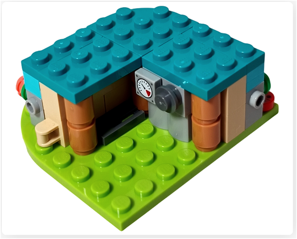 レゴ フレンズ 41753 「パンケーキ屋さん」 外装 テーブル付き 全体写真