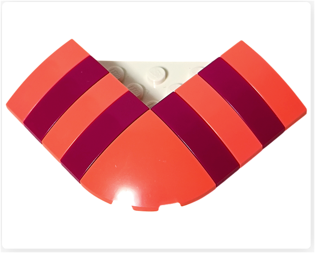 レゴ フレンズ 41753 「パンケーキ屋さん」 ストライプ屋根 完成状態 全体写真