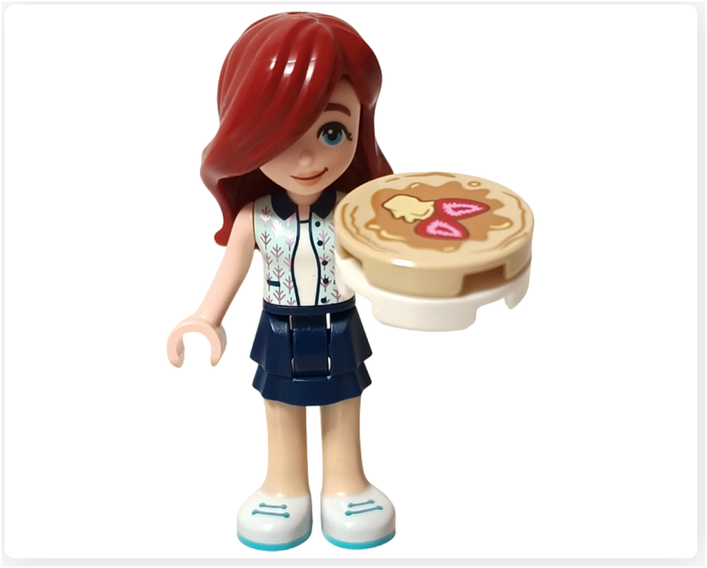 レゴ フレンズ 41753「パンケーキ屋」 ミニドール ペイズリー パンケーキを持つポーズ
