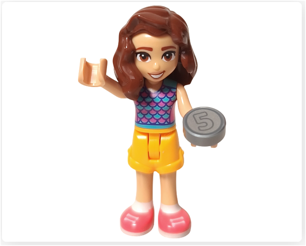 レゴ フレンズ 41753「パンケーキ屋」 ミニドール ルーナ お客さん 支払いシーン