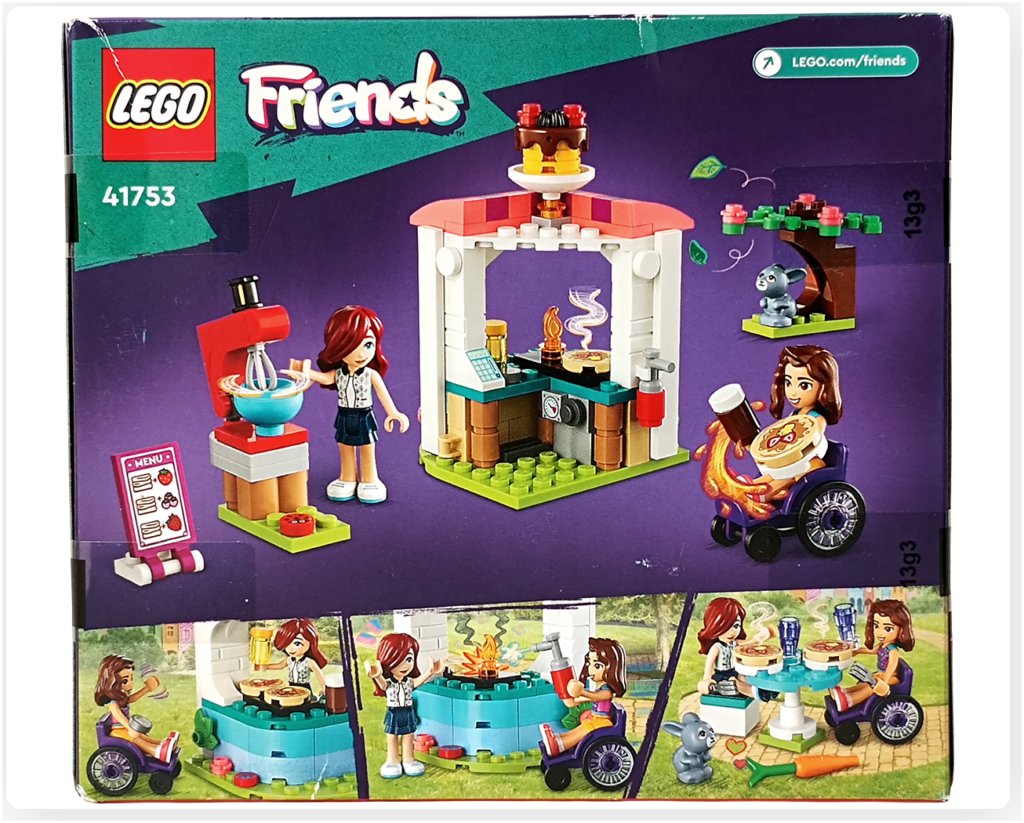 レゴ フレンズ 41753「パンケーキ屋」 パッケージ背面 全体写真