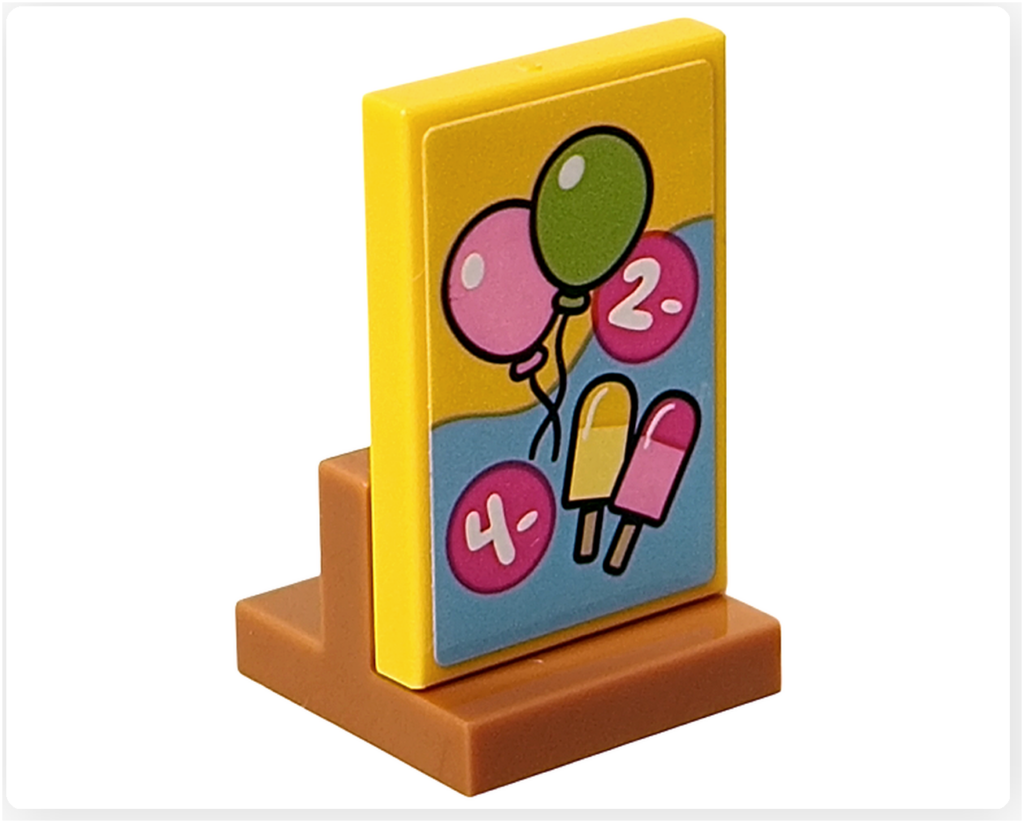 レゴ フレンズ 42692「アイスと風船のお店」看板