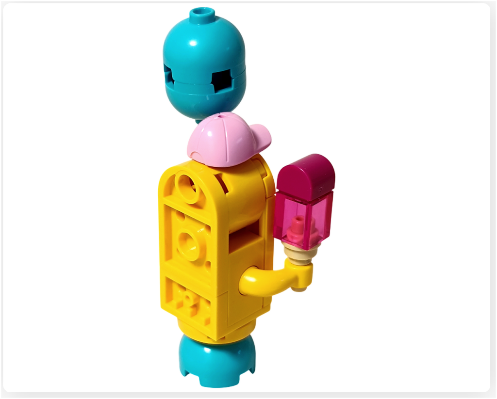 レゴ フレンズ 42692「アイスと風船のお店」アイスキャンデーマスコット(背面)