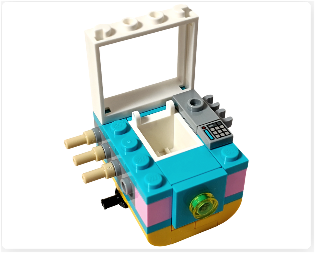 レゴ フレンズ 42692「アイスと風船のお店」屋台 前壁 組立途中