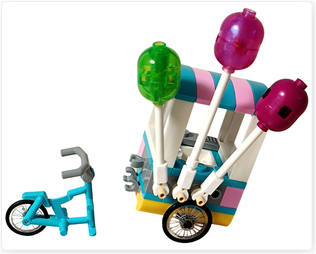 レゴ フレンズ 42692「アイスと風船のお店」自転車 組立途中