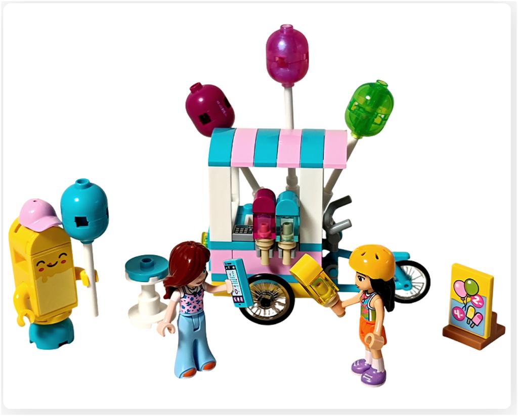 レゴ フレンズ 42692「アイスと風船のお店」アイス屋台 セット組立完成 全体写真