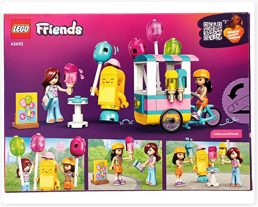 レゴ フレンズ 42692「アイスと風船のお店」パッケージ背面