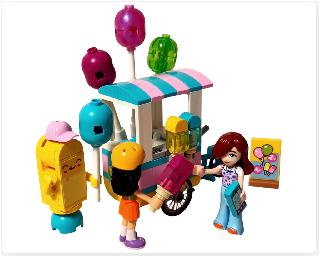 レゴ フレンズ 42692「アイスと風船のお店」アイスキャンディを買うペイズリー