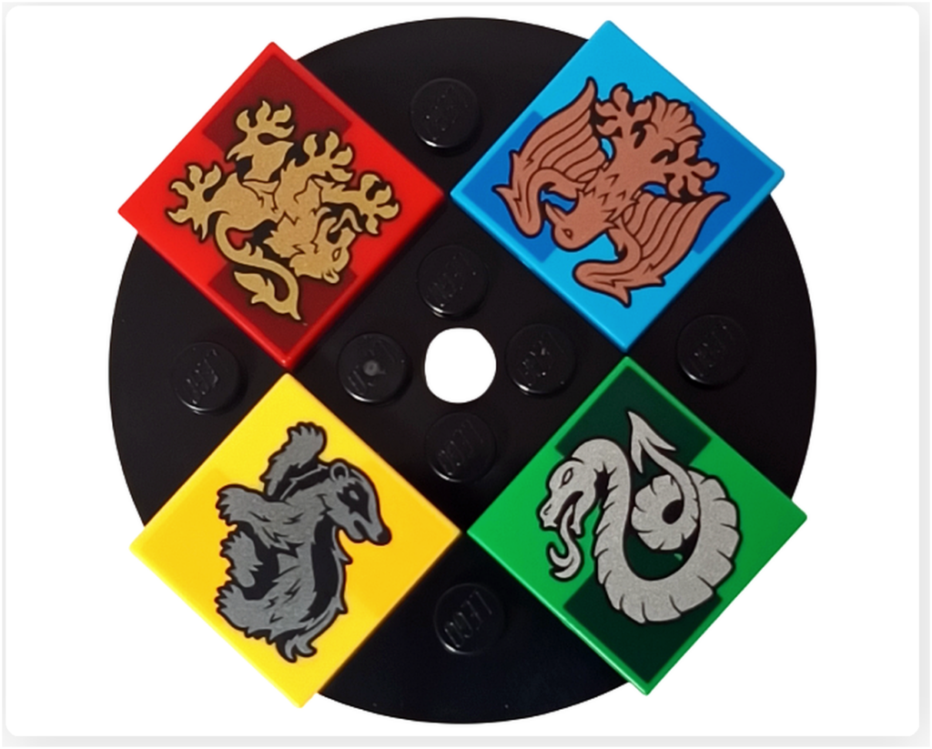 レゴ ハリー・ポッター 76460 「ホグワーツ城 組分け帽子の儀式」 回転盤 寮タイル