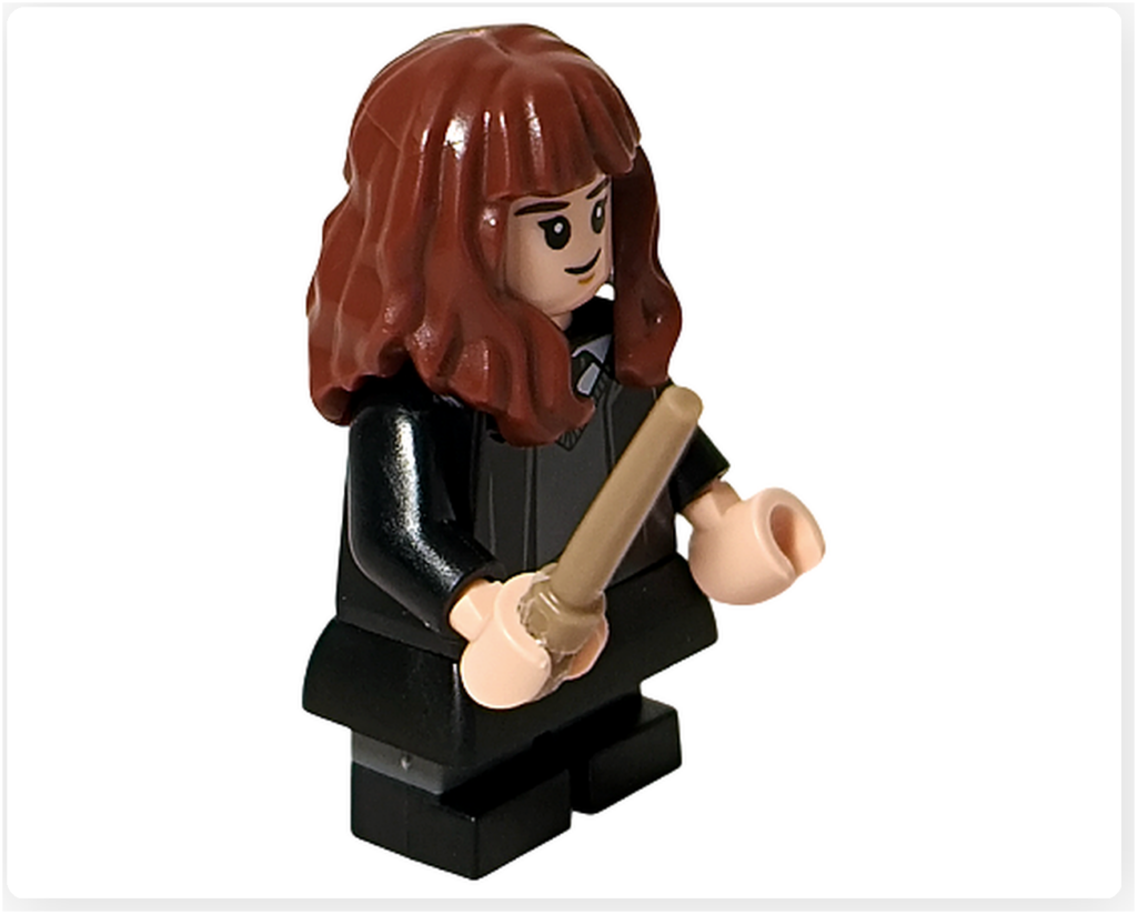 レゴ ハリー・ポッター 76460 「ホグワーツ城 組分け帽子の儀式」 ハーマイオニー 正面 制服姿 ミニフィギュア