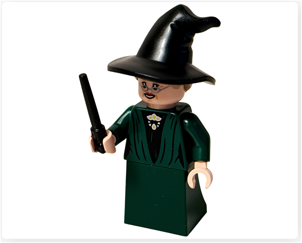 レゴ ハリー・ポッター 76460 「ホグワーツ城 組分け帽子の儀式」 マクゴナガル先生 魔法の杖 持ちポーズ