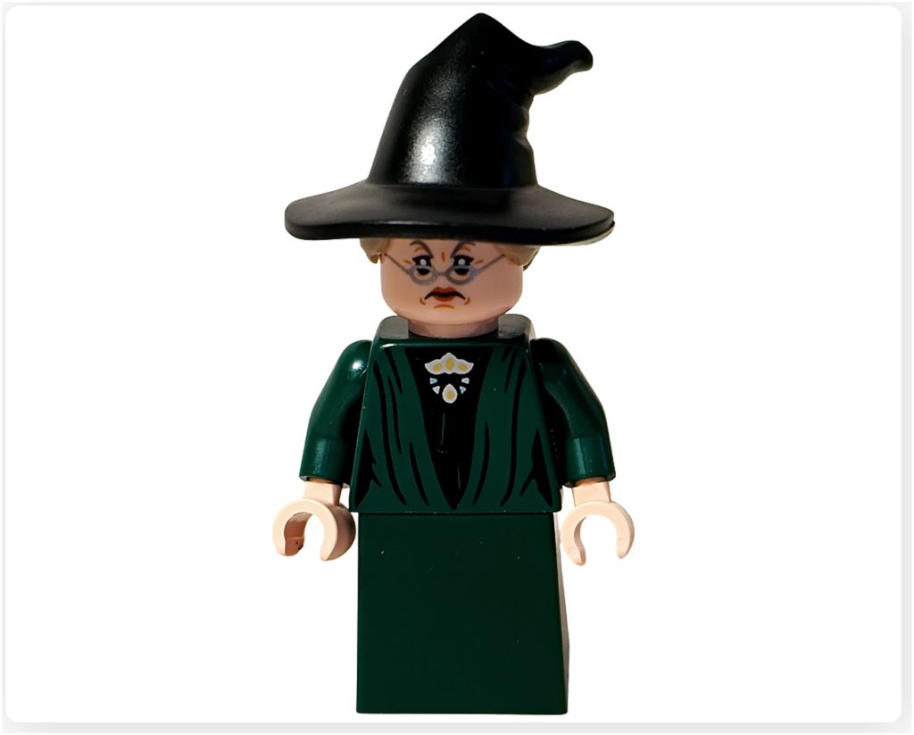 レゴ ハリー・ポッター 76460 「ホグワーツ城 組分け帽子の儀式」 マクゴナガル先生 別表情 厳しい表情のフェイスパーツ