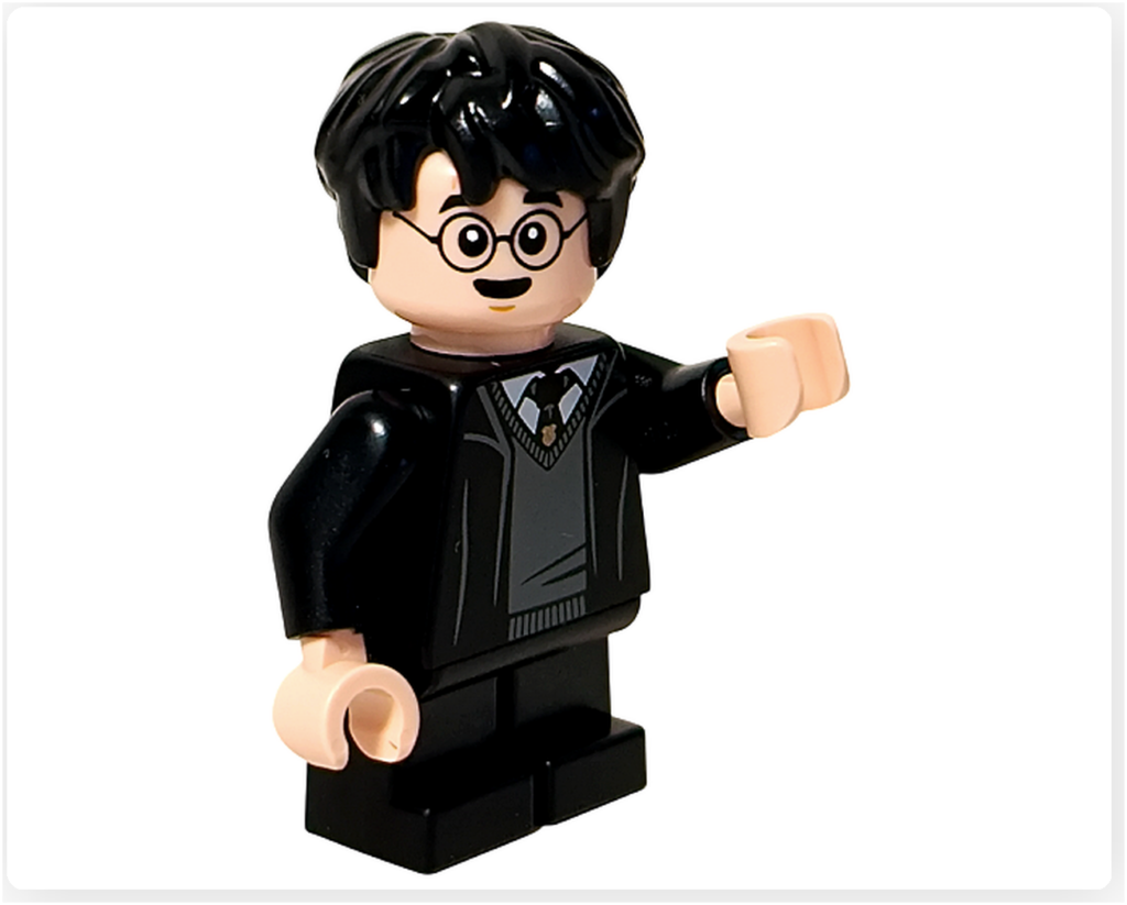 レゴ ハリー・ポッター 76460 「ホグワーツ城 組分け帽子の儀式」 ハリー・ポッター 片手上げ ポーズ 正面斜め