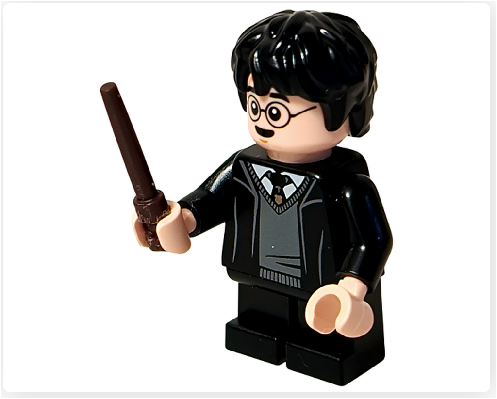 レゴ ハリー・ポッター 76460 「ホグワーツ城 組分け帽子の儀式」 ハリー・ポッター 杖もち ポーズ 正面斜め