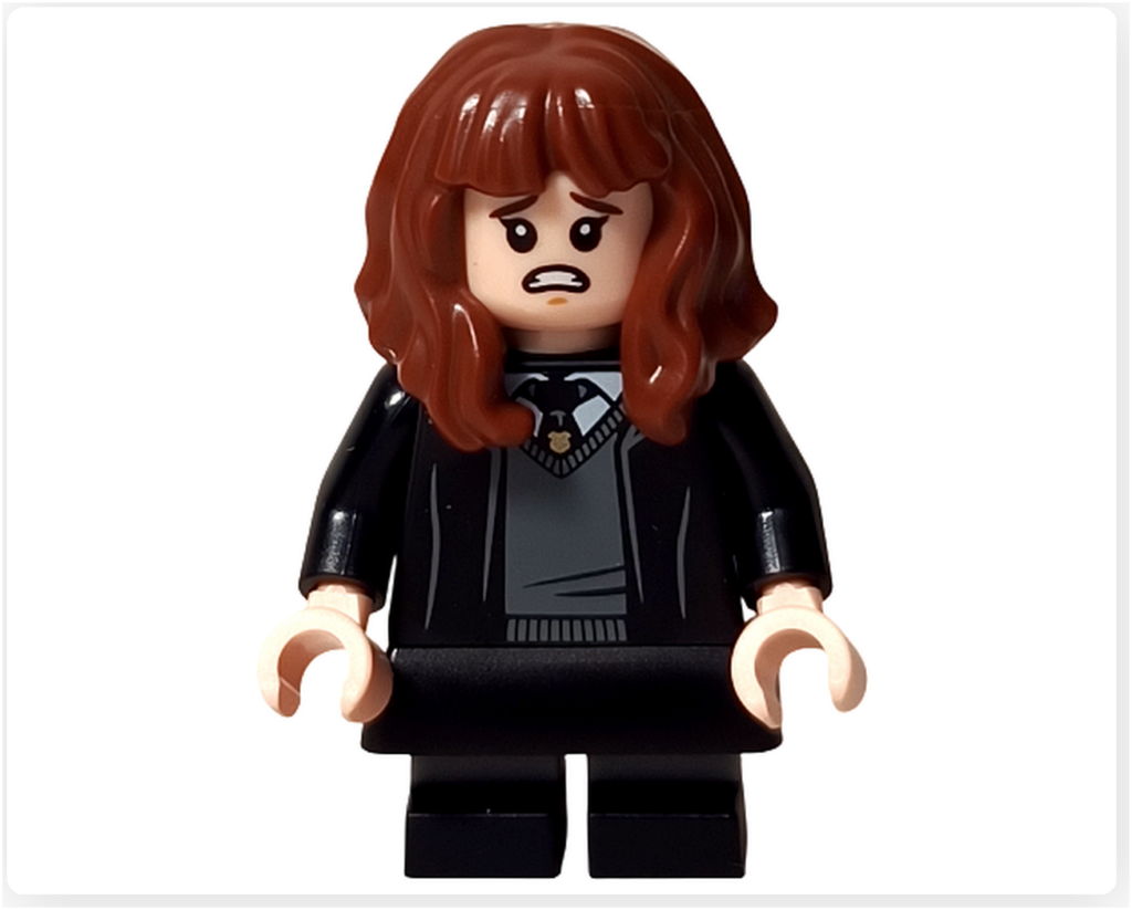 レゴ ハリー・ポッター 76460「ホグワーツ城 組分け帽子の儀式」 ハーマイオニー・グレンジャー 別表情 正面