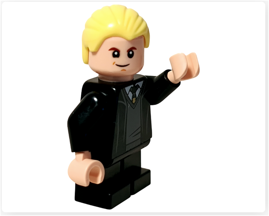 レゴ ハリー・ポッター 76460「ホグワーツ城 組分け帽子の儀式」 マルフォイ 片手上げ ポーズ 正面斜め