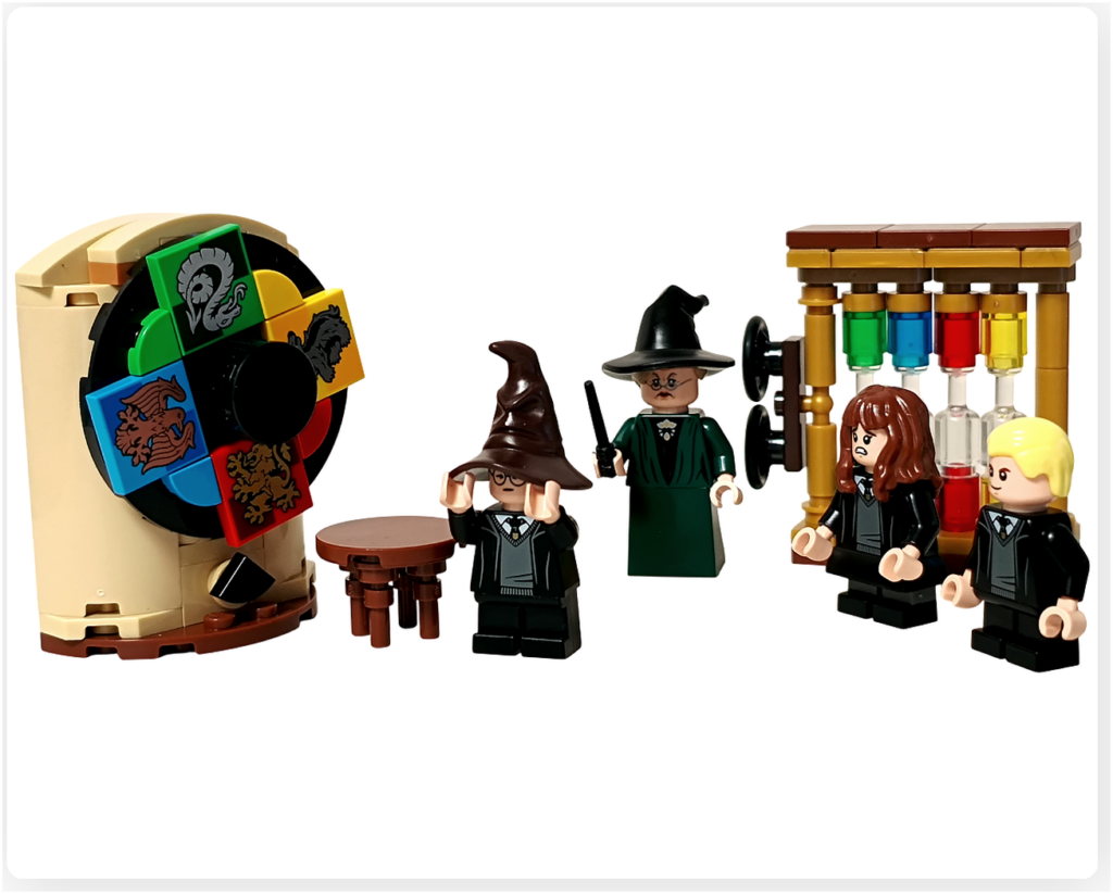 レゴ ハリー・ポッター 76460 「ホグワーツ城 組分け帽子の儀式」 組分け帽子をかぶるハリー・ポッター 組分け直前の瞬間 完成シーン