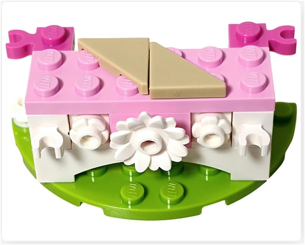 レゴ フレンズ 30721 「バラのお花屋さん」 小さなお店 カウンター 天板組立写真