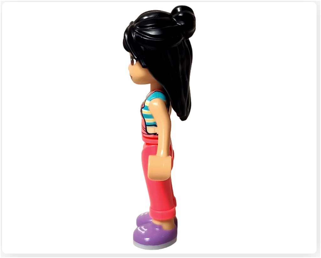 レゴ フレンズ 30721 「バラのお花屋さん」 リアン ミニドール 左側面 シルエットとスニーカー