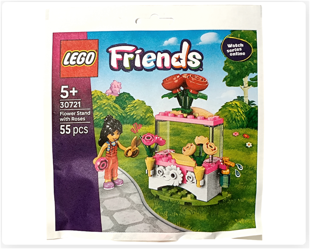 レゴ フレンズ 30721 「バラのお花屋さん」 ポリバッグ表面パッケージ写真