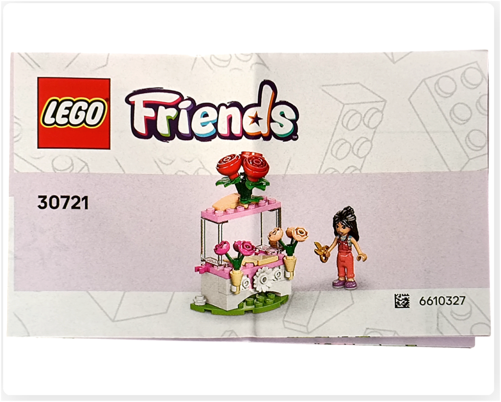レゴ フレンズ 30721 「バラのお花屋さん」 組立説明書 表紙写真