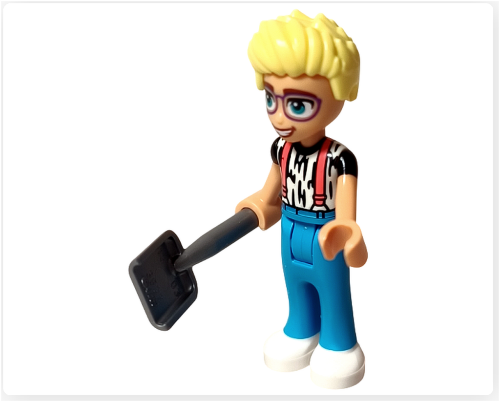 レゴ フレンズ 42612「ネコちゃんランド」 ミニドール紹介 スコップを持つオリーの側面姿