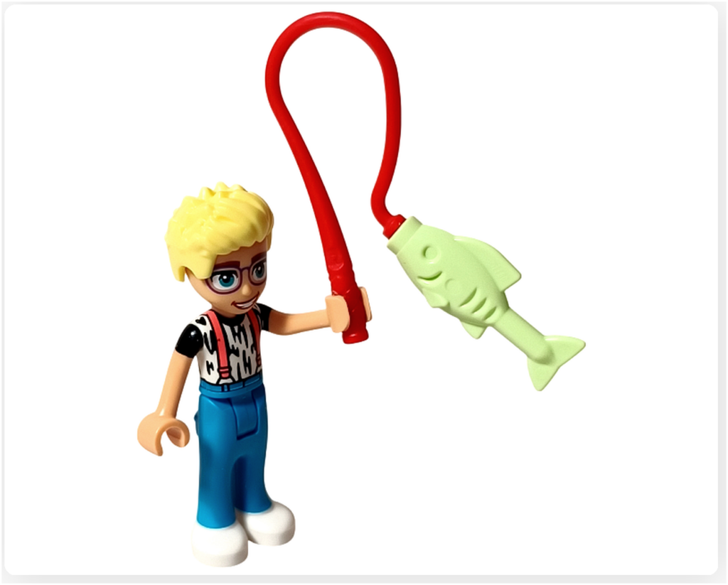 レゴ フレンズ 42612「ネコちゃんランド」 ミニドール紹介 サカナのおもちゃを持つオリーの全身姿