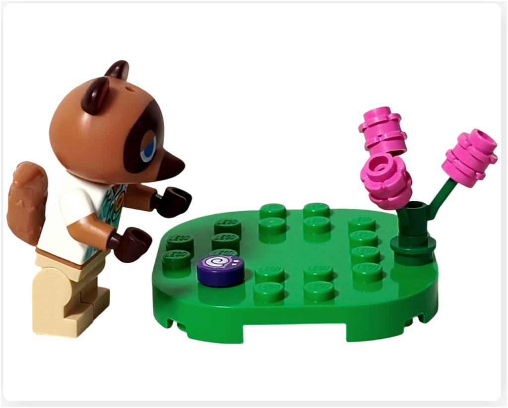 レゴ 30731 たぬきちと空飛ぶプレゼント たぬきち 化石を見つけて掘ろうとするシーン