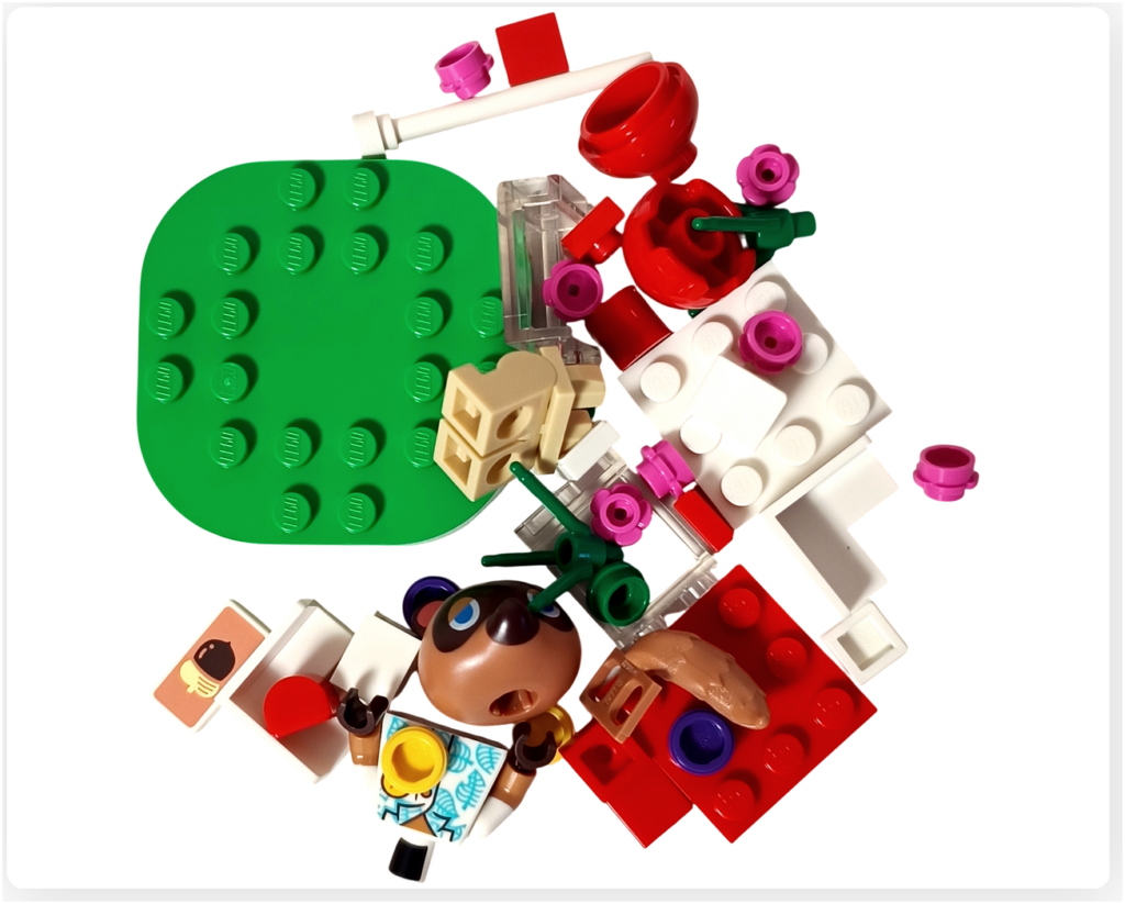 レゴ 30731 どうぶつの森 たぬきちと空飛ぶプレゼント パーツ一覧 ミニフィグ含む