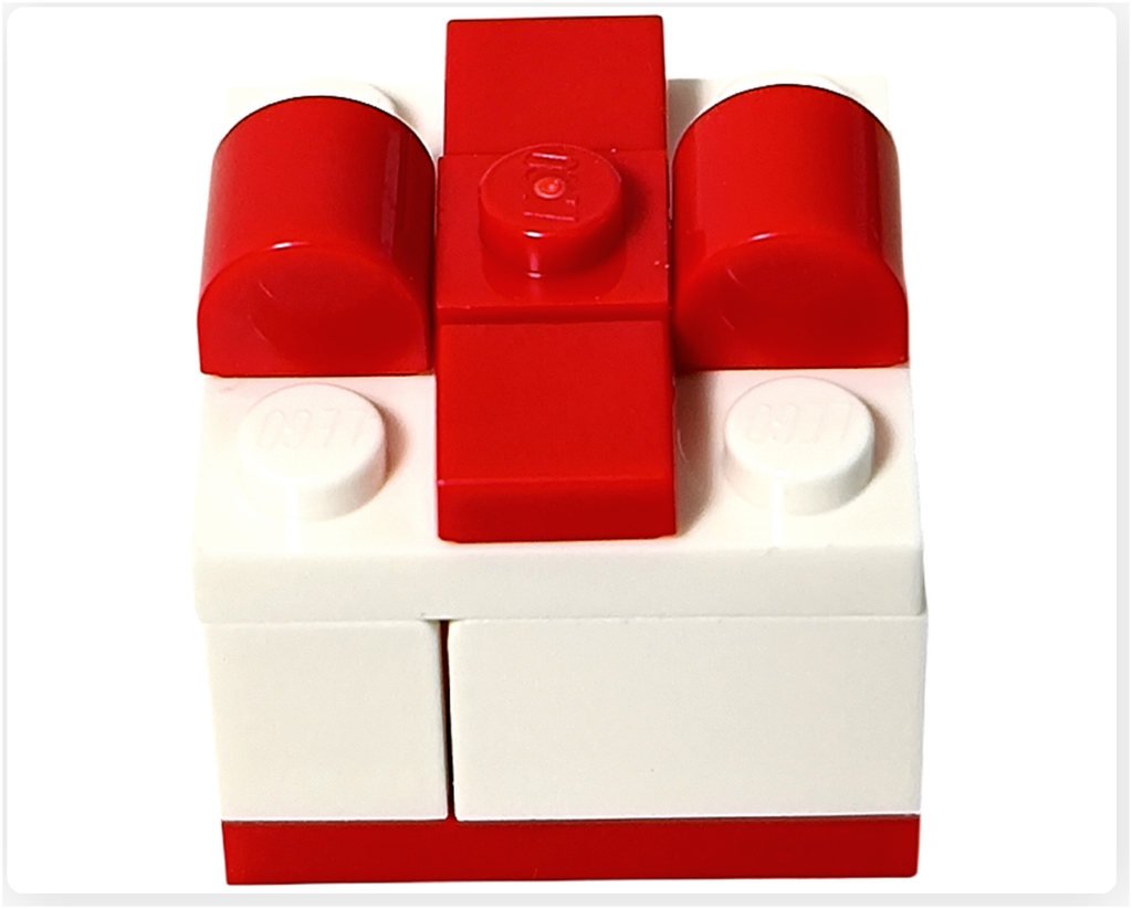 レゴ 30731 たぬきちと空飛ぶプレゼント プレゼントボックス フタ リボンパーツ 組み立て