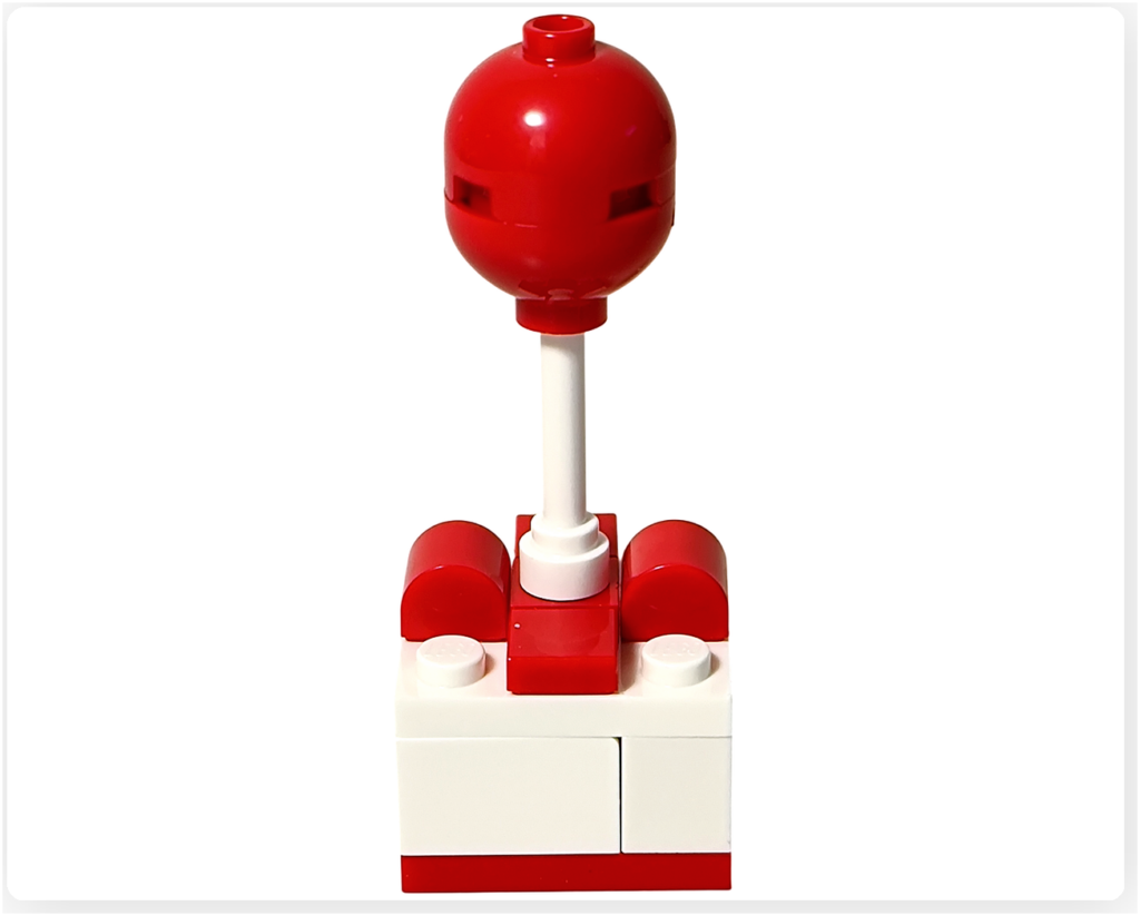 レゴ 30731 たぬきちと空飛ぶプレゼント 風船プレゼント 完成 支柱パーツ付き